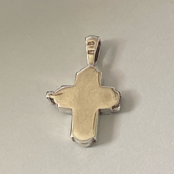 Vintage Sterling Silver 925 Cross Locket Pendant - Picture 5 of 8